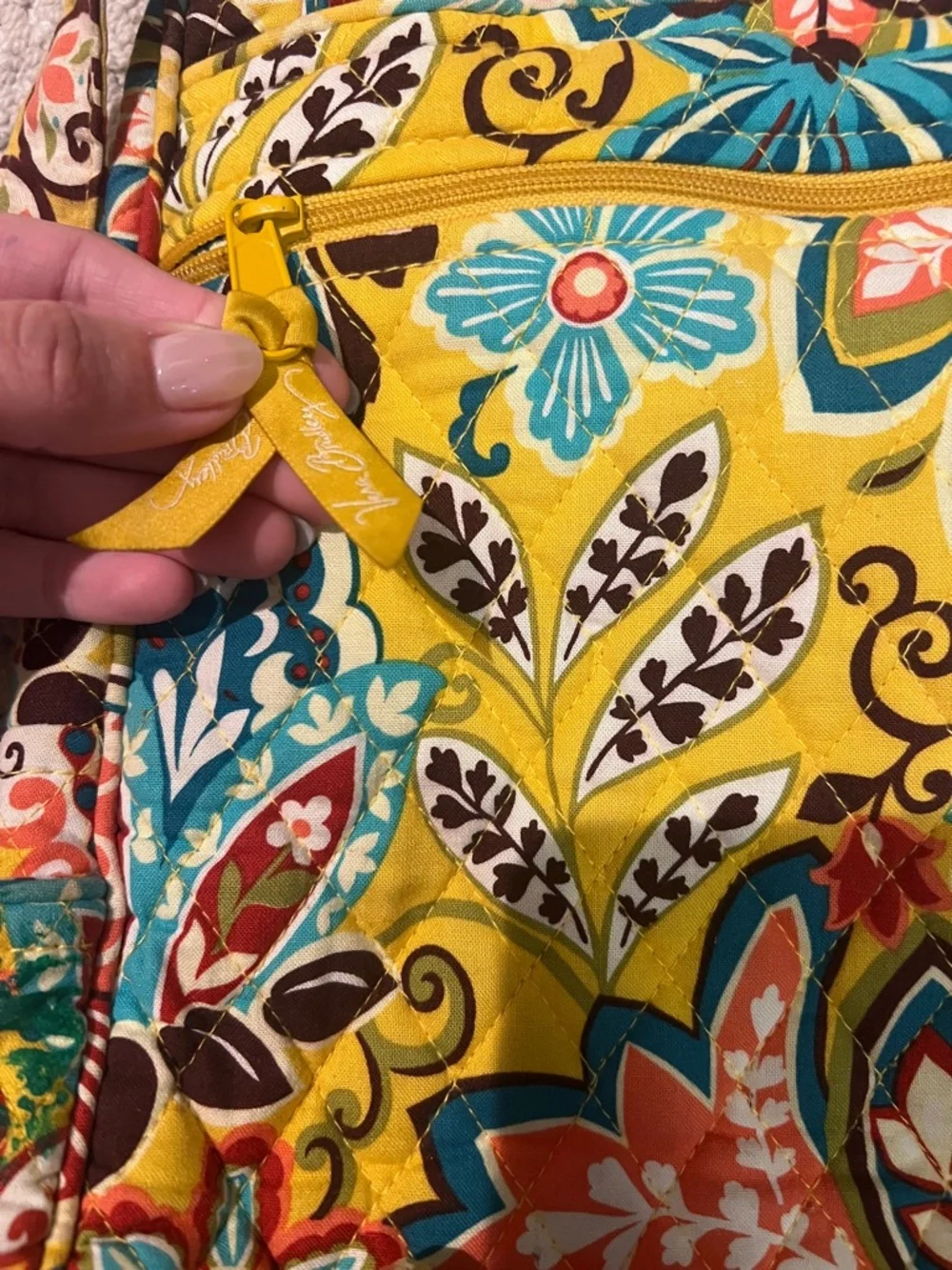Do not buy- sold-Vera Bradley yellow Backpack Provencal - Picture 6 of 6